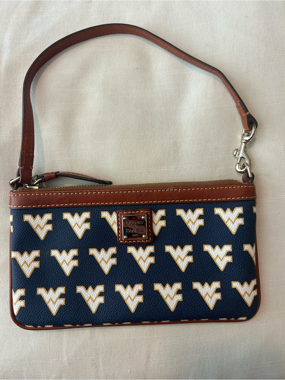 Dooney & Bourke West Virginia University Wristlet WVU